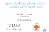 Options for Building Public Health Resilience within Smart Cities - Dr. Mahesh Rajasekar