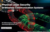 Physical Layer Security in Wireless Communication Systems