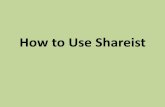 How to use shareist