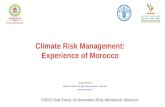 Climate Risk Management: Experience of Morocco