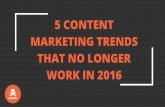 5 Content Marketing Trends to Avoid - Integrated Live Slides
