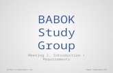 BABOK Study Group - meeting 1