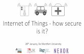 Internet of Things - how secure is it?