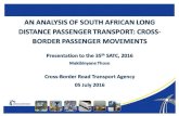 An analysis of South African long distance passenger transport