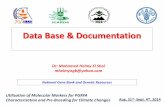 Gene bank data base & documentation
