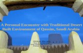 A Personal Encounter with Traditional Desert Built Environment of Qassim, Saudi Arabia