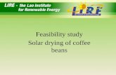 Solar coffee drying  Phase I presentation