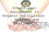 Insect-pest management in Organic Agriculture  - Options and Challenges