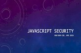 Javascript Security - Three main methods of defending your MEAN stack