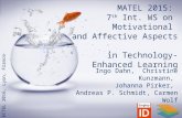 7th International Workshop on Motivational and Affective Aspects - Keynote