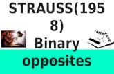 Binary Opposites- Levi Strauss
