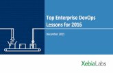 XebiaLabs Top Enterprise DevOps Lessons for 2016
