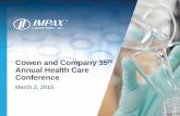Cowen & co health care conference march 2 2015