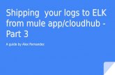 Shipping  your logs to elk from mule app/cloudhub  part 3