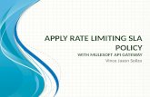 Rate Limiting - SLA Based Policy