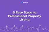 6 Easy Steps to Professional Property Listing