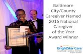 Baltimore City/County Caregiver Named 2016 National Caregiver of the Year Award Winner