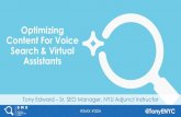 Optimizing Content For Voice Search & Virtual Assistants By Tony Edward