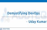 Demystifying Devops - Uday kumar