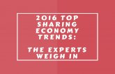 2016 Sharing Economy Trends: The Experts Weigh In