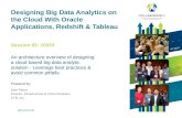 Big Data Analytics on the Cloud Oracle Applications AWS Redshift & Tableau