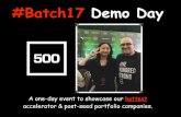 500’s Demo Day Batch 17 >> Dave McClure