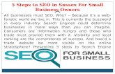 5 Steps to SEO in Sussex For Small Business Owners
