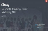Nonprofit Academy: Email Marketing 101
