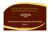 Designing Workplace Learning Intervention - IAL AEN Instructional Desing Special Interest Group Sharing