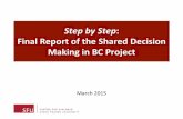 Sdm in bc final report ppt march 2015