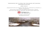 memoria de la red de calidad de aguas superficiales 2011.