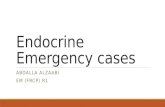 Endocrine emergency cases