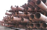 Pipes, fittings-fixtures and appliance