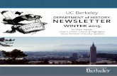 DEPARTMENT of HISTORY NEWSLETTER