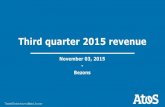Atos - Q3 2015 revenue presentation