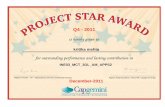 Project star Award 037161