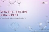 Strategic Lead Time Management