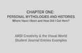 Chapter One: Personal Mythologies and Histories Student Journal Entries Examples