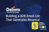 Building A B2B Email List That Generates Revenue