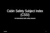 Cabin safety subject index
