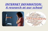 Internet Defamation