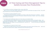 67 Time Saving and Time Management
