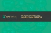 Mobile comparison website & CMS development by iLead Digital.