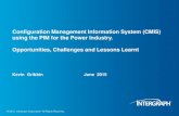 Configuration Management Information System (CMIS) using the ...