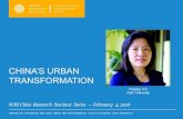 China's Urban Transformation — Weiping Wu, Tufts University — WRI Cities Research Seminar Series
