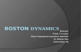 Boston dynamics(підсумковий проект)