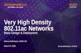 Very High Density (vhd) 802.11ac Wireless Network Design and Deployment Basics