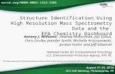 Structure identification using high resolution mass spectrometry data and the EPA's Chemistry Dashboard