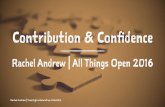 Contribution & Confidence, All Things Open Keynote