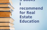 3 books i recommend for real estate education